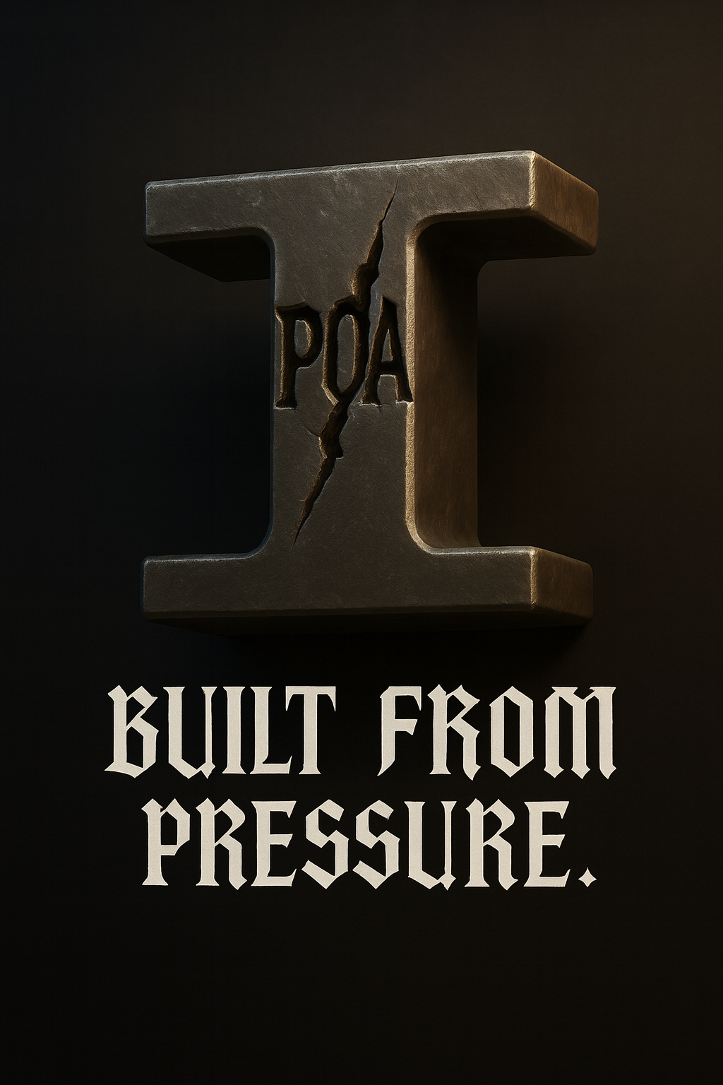 POA I-beam with Built From Pressure text